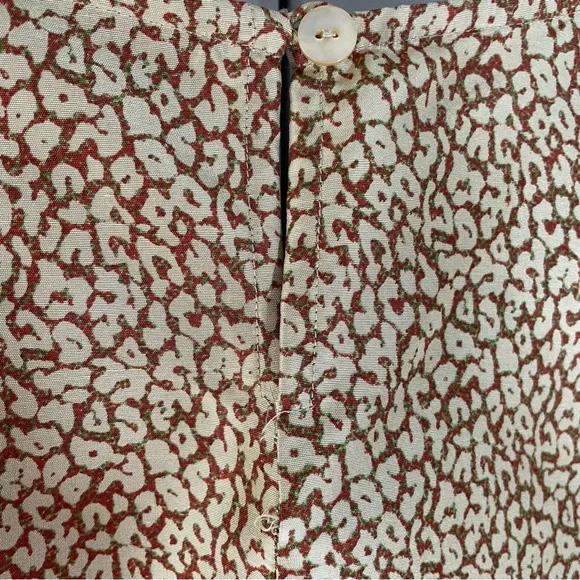 Vintage Silk club 100% silk animal print blouse - Picture 4 of 5